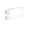 Azar Displays Two-Sided Acrylic Sign Holder W/ Suction Cup Grippers 7"W x 5"H, PK10 106682